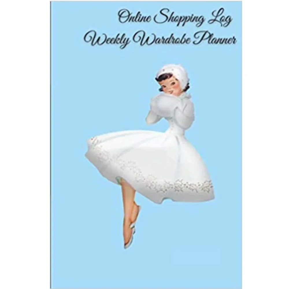 Online Shopping Log & Weekly Wardrobe Planner Paperback 108 pages tracker gifts